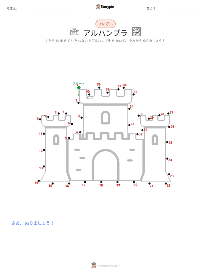 点つなぎ