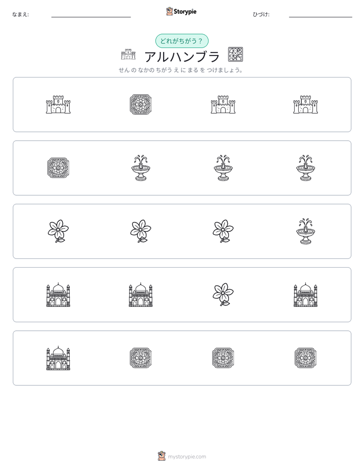 異なるものを見つけよう
