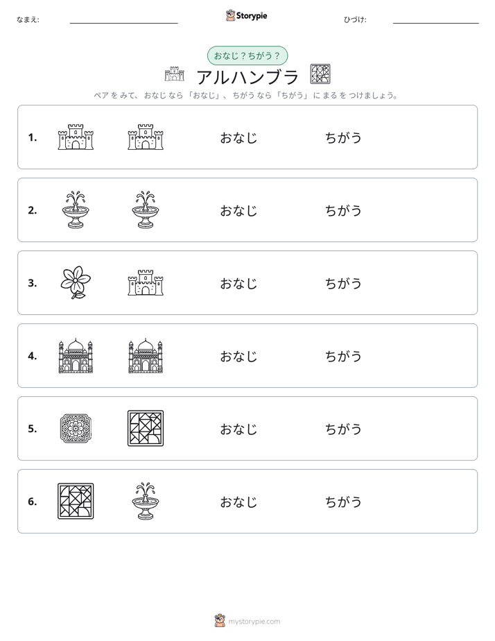 同じか違うか