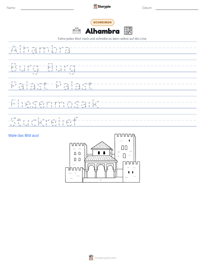 Schreibübung