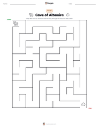 Cave of Altamira printable worksheet preview