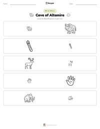 Cave of Altamira printable worksheet preview