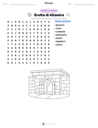Anteprima della scheda stampabile di Grotta di Altamira