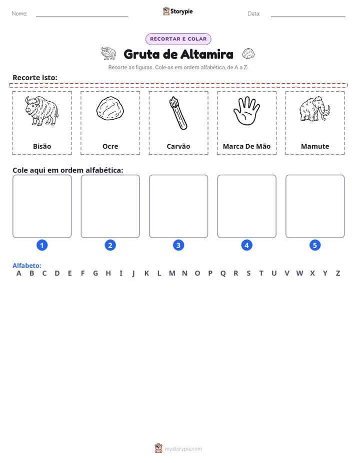 Recortar & Colar Alfabeto