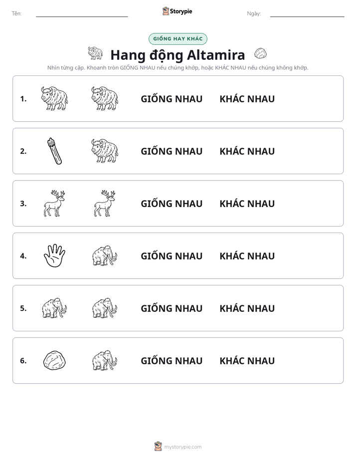 Giống Hay Khác