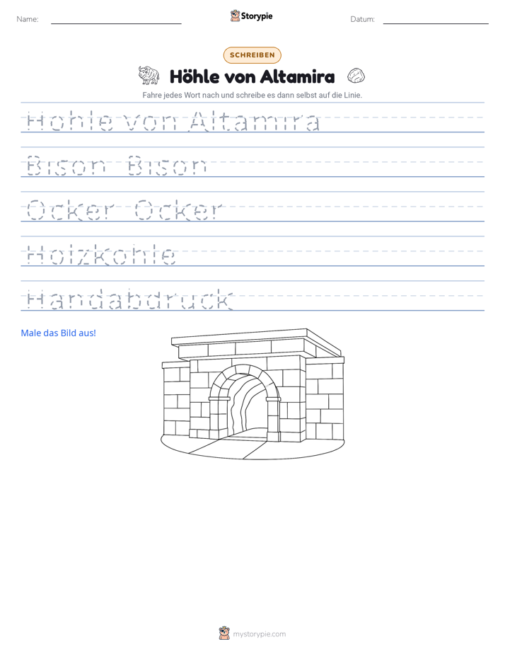 Schreibübung
