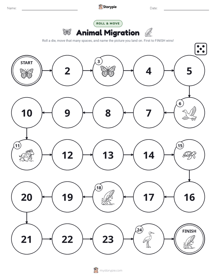 Roll & Move Game