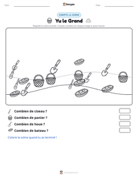 Aperçu de la feuille de travail imprimable Yu le Grand