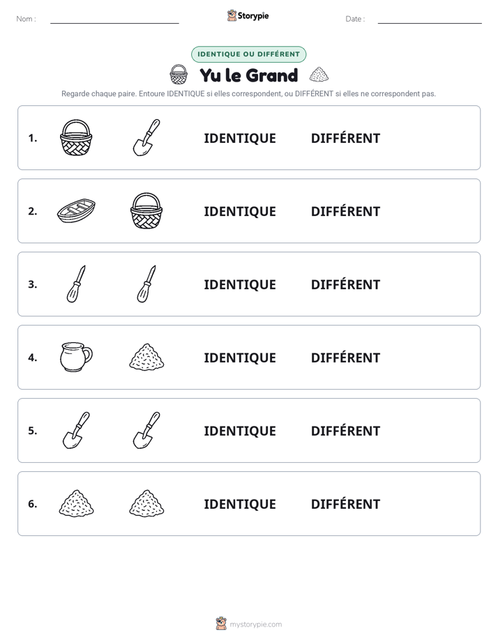 Identique ou Différent