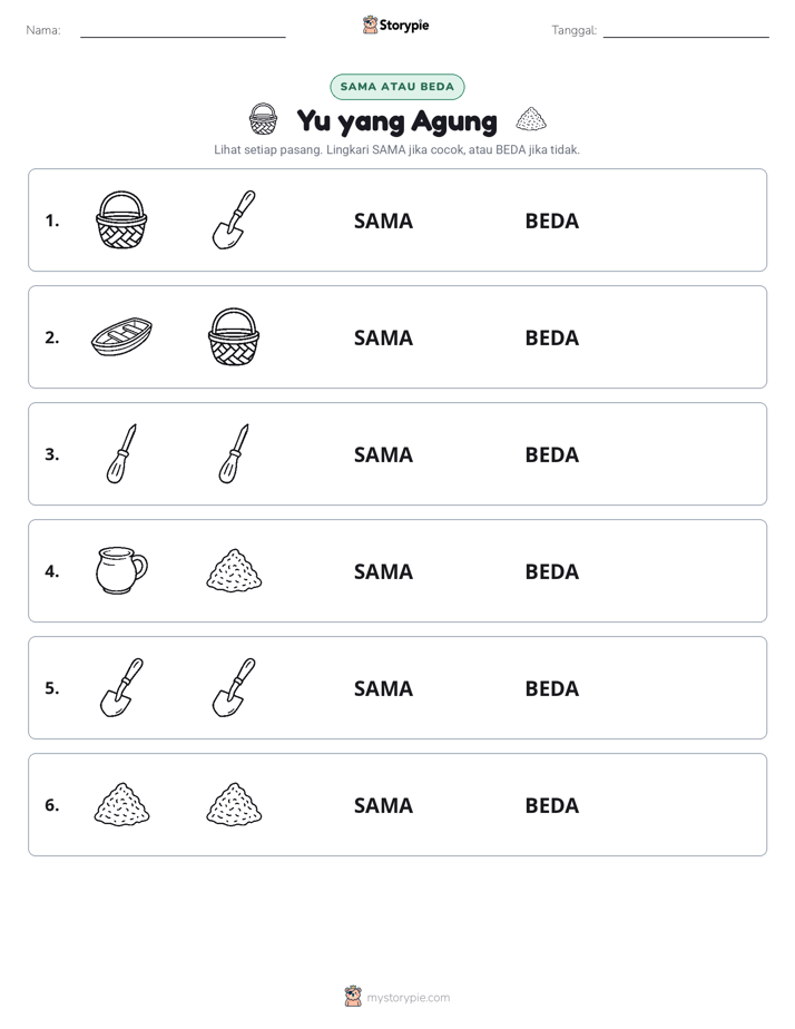 Sama atau Berbeda