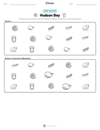 Hudson Bay printable worksheet preview