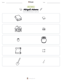 Abigail Adams printable worksheet preview