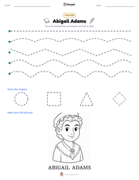 Abigail Adams printable worksheet preview