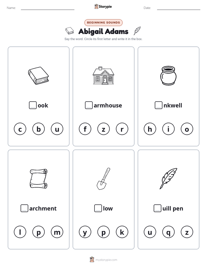Beginning Sounds