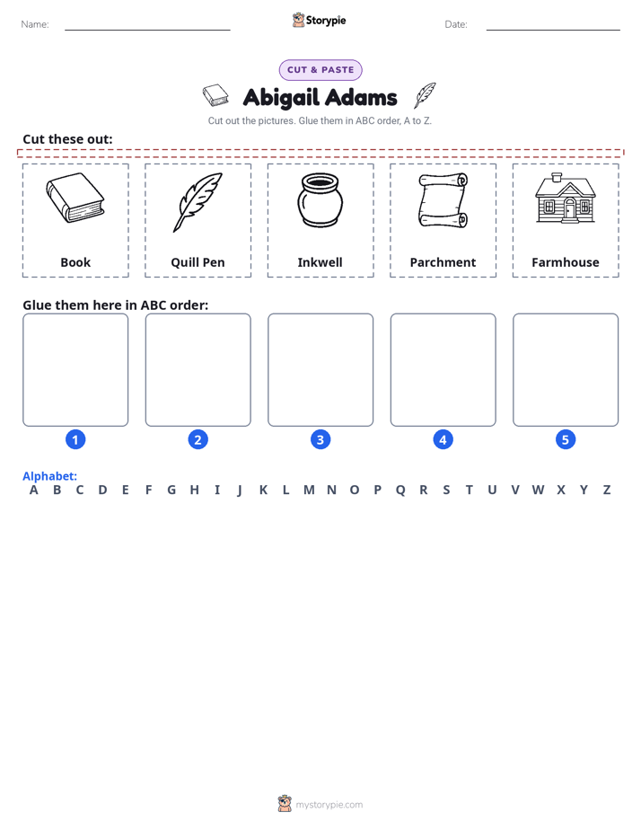 Cut & Paste Alphabet