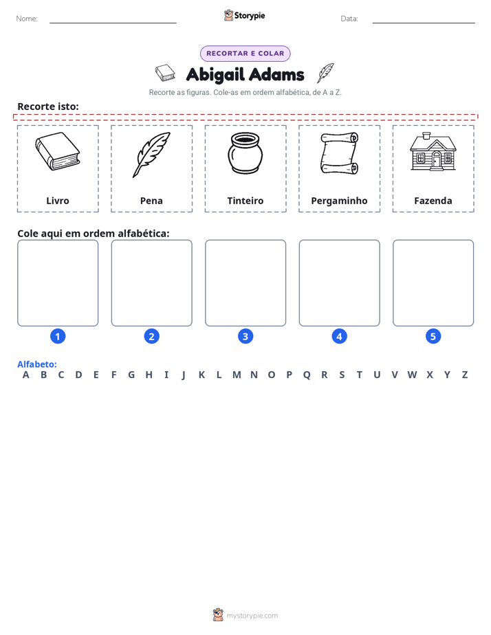 Recortar & Colar Alfabeto