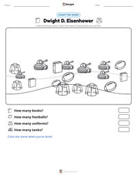 Dwight D. Eisenhower printable worksheet preview