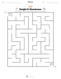 Dwight D. Eisenhower printable worksheet preview