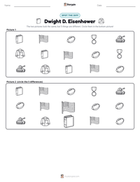 Dwight D. Eisenhower printable worksheet preview