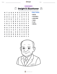Dwight D. Eisenhower printable worksheet preview