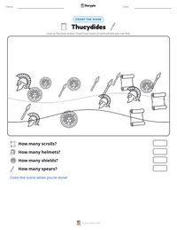Thucydides printable worksheet preview