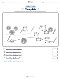Aperçu de la feuille de travail imprimable Thucydide
