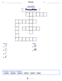 Thucydides printable worksheet preview