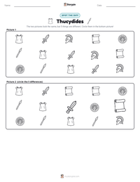 Thucydides printable worksheet preview