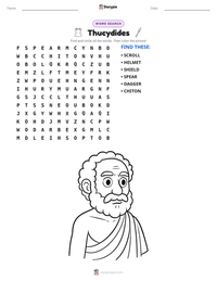Thucydides printable worksheet preview