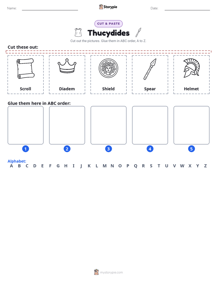 Cut & Paste Alphabet