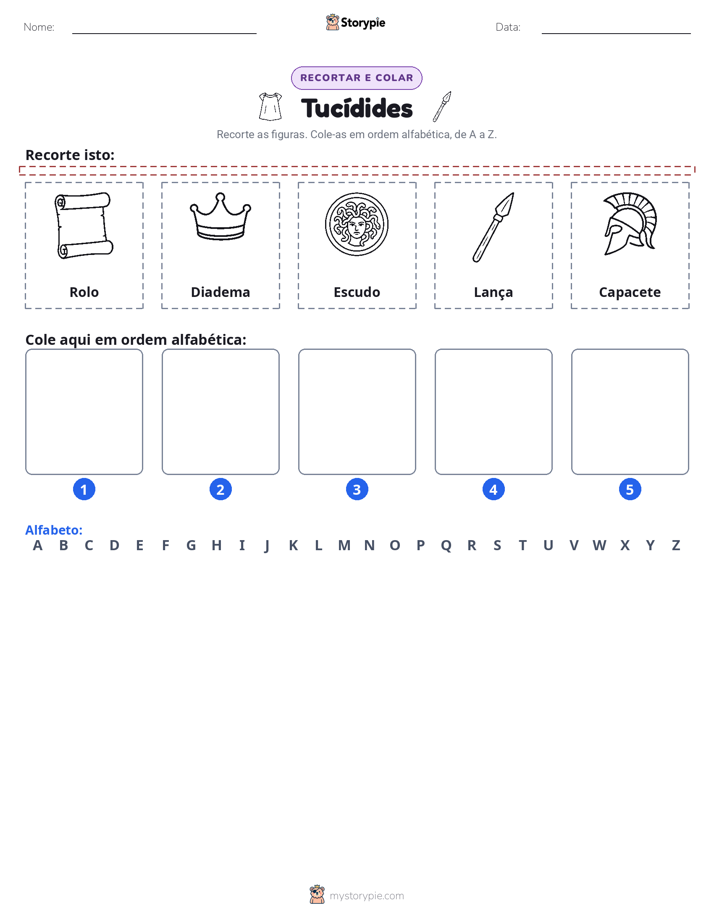 Recortar & Colar Alfabeto