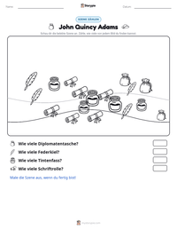 John Quincy Adams druckbare Arbeitsblatt Vorschau