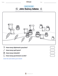 John Quincy Adams printable worksheet preview