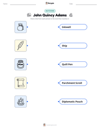 John Quincy Adams printable worksheet preview