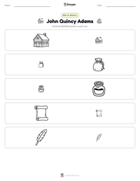 John Quincy Adams printable worksheet preview