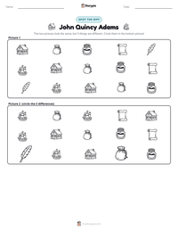 John Quincy Adams printable worksheet preview