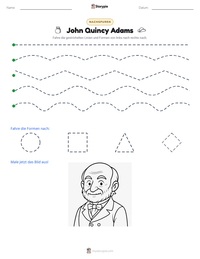 John Quincy Adams druckbare Arbeitsblatt Vorschau