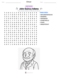 John Quincy Adams druckbare Arbeitsblatt Vorschau
