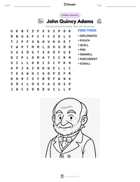 John Quincy Adams printable worksheet preview
