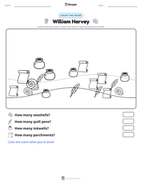 William Harvey printable worksheet preview