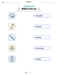 Podgląd drukowalnego arkusza ćwiczeń William Harvey