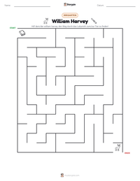 William Harvey druckbare Arbeitsblatt Vorschau