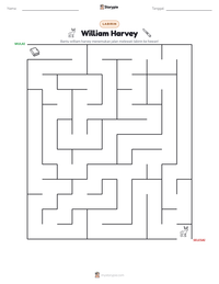 Prabaca lembar kerja cetak William Harvey