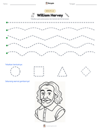 Prabaca lembar kerja cetak William Harvey