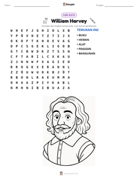 Prabaca lembar kerja cetak William Harvey