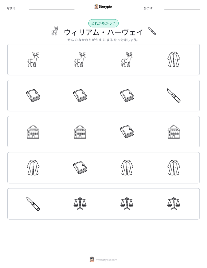 異なるものを見つけよう