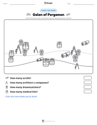 Galen of Pergamon printable worksheet preview