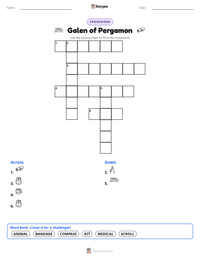Galen of Pergamon printable worksheet preview