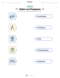 Galen von Pergamon druckbare Arbeitsblatt Vorschau