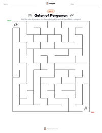 Galen of Pergamon printable worksheet preview